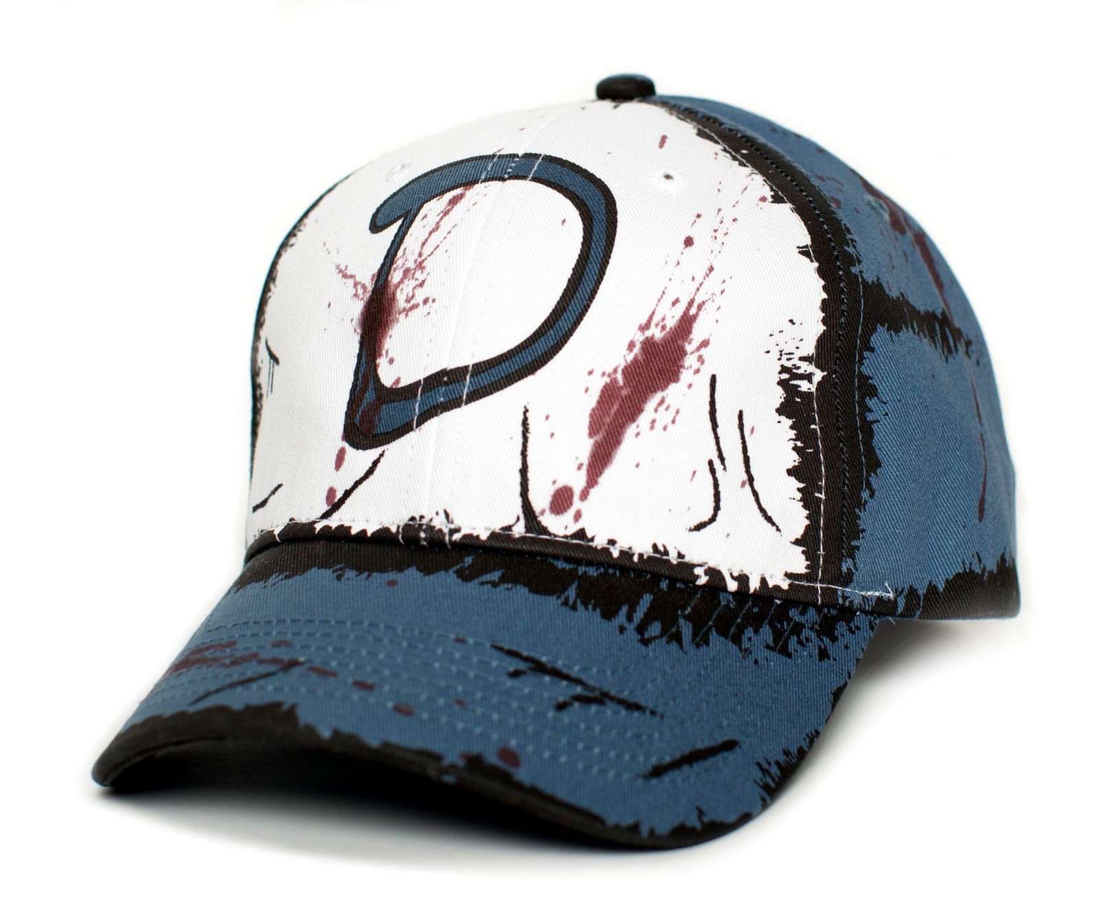 Clementine’s Custom Blood Stain & Dirt Dead Zombies Cap Hat Unisex Slate