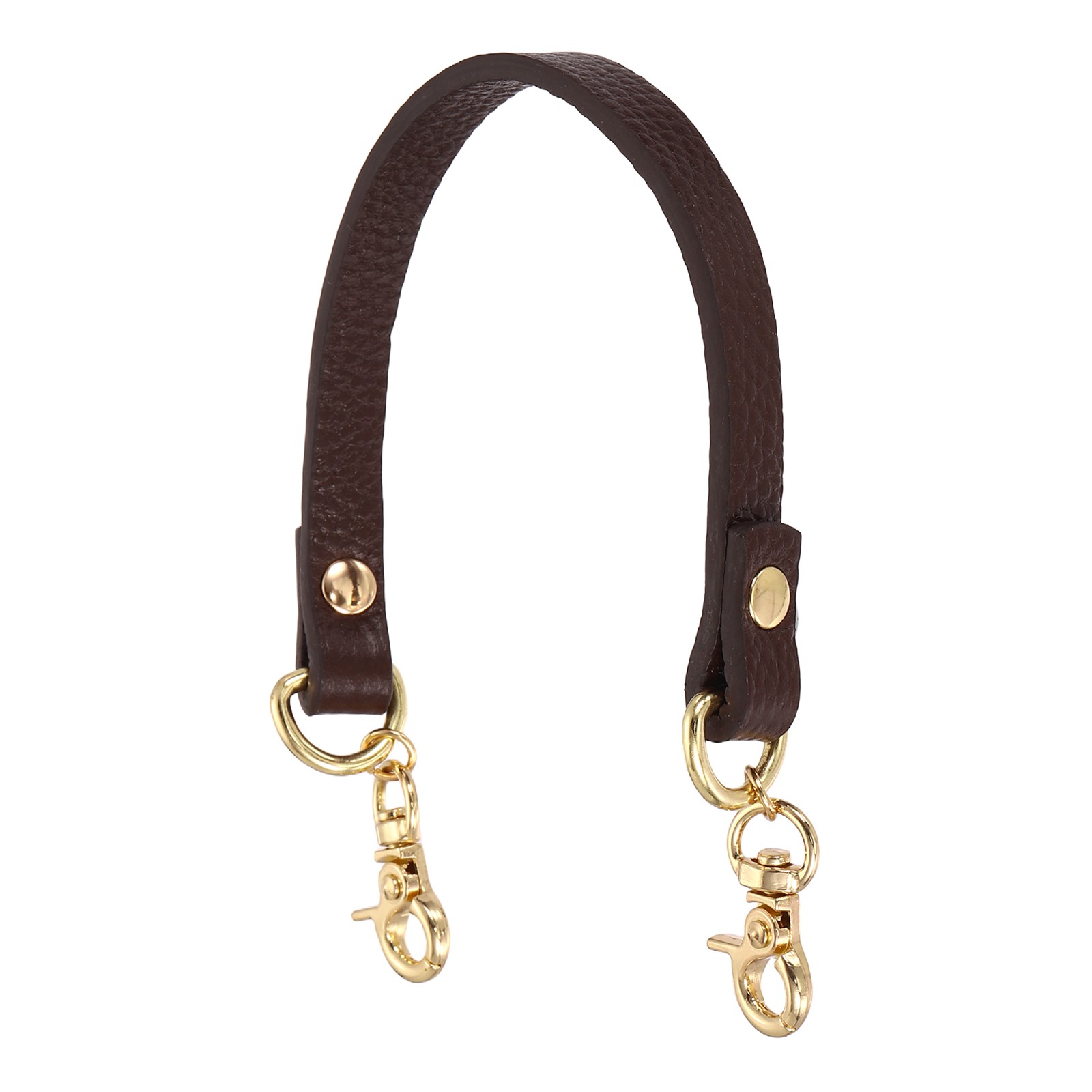 Dark Brown 11.8″ Genuine Leather Purse Strap 0.4″ Wide Handbag Strap for DIY