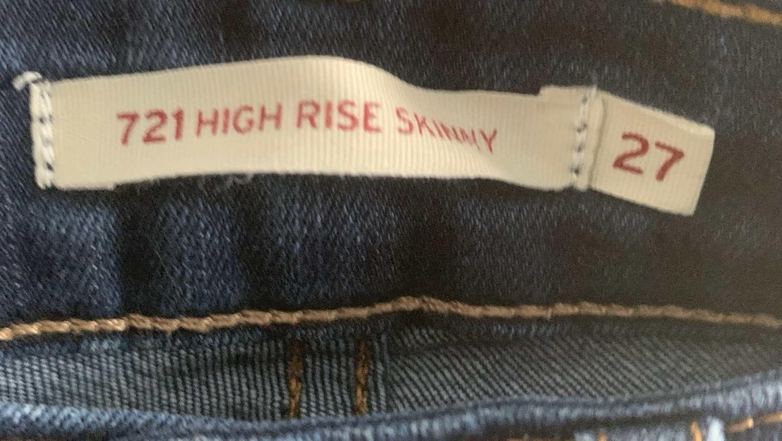 Levi Strauss Jeans Levi’s 721 high rise skinny stretch jeans Waist 27” 32” Leg
