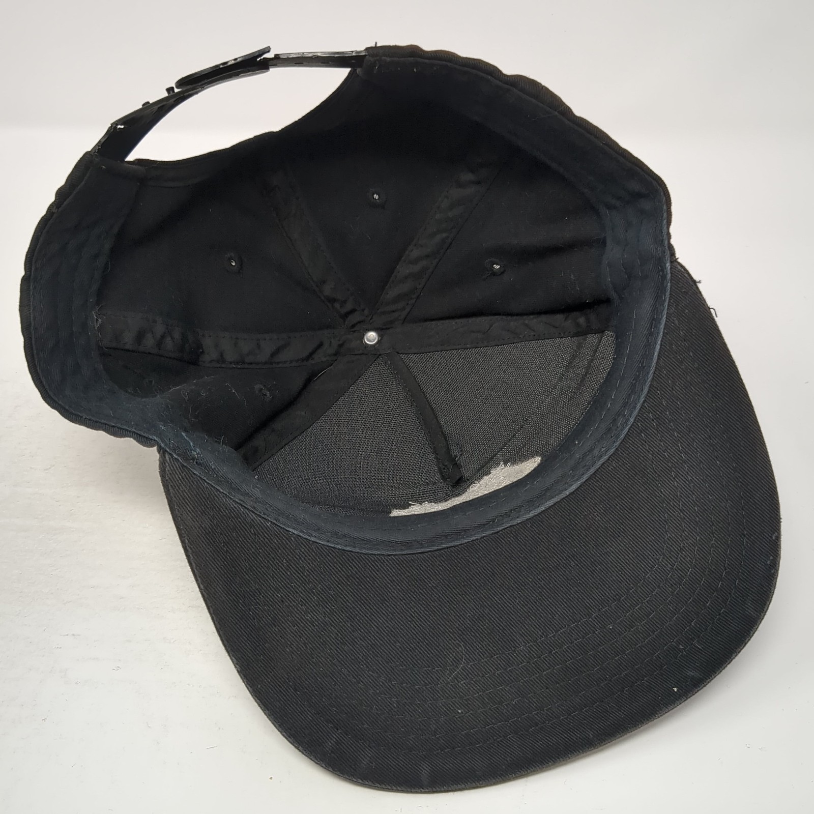 Get Tanked Skeleton Snapback Hat Black One Size Adjustable Embroidered Flat Brim