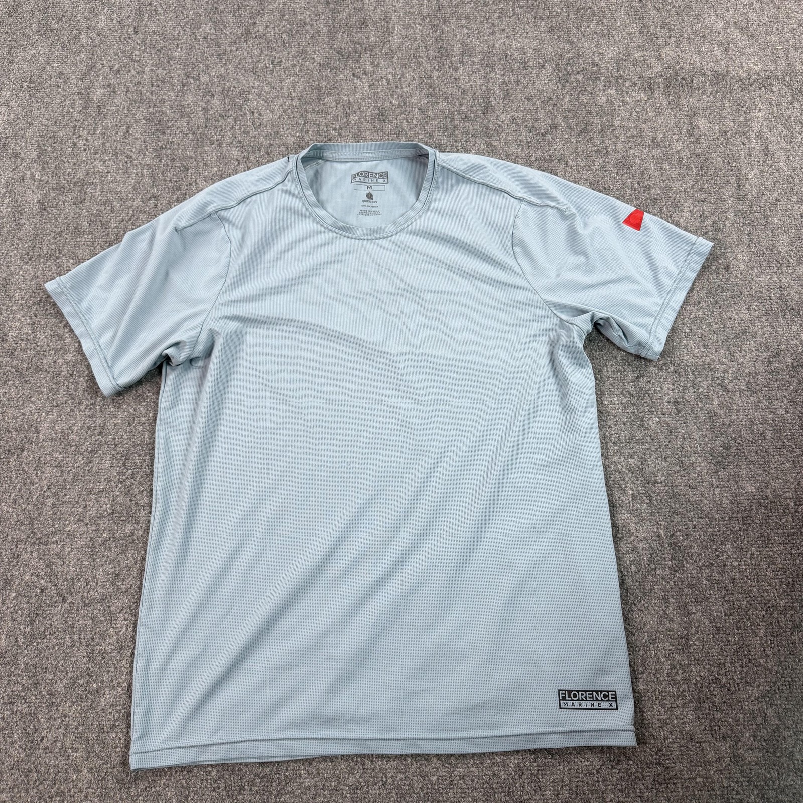 Florence Marine X Shirt Mens Medium Blue Quick Dry Mesh Performance Top