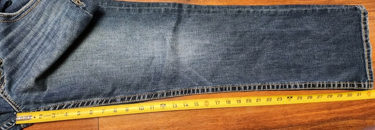 BKE Jake Bootleg Jeans Men’s Size 34×32 Cell Phone Pocket Buckle Denim Pants