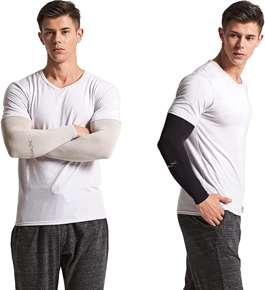 Cooling Arm Sleeves Compression Cover UV Sun Protection Sports For Men Women US