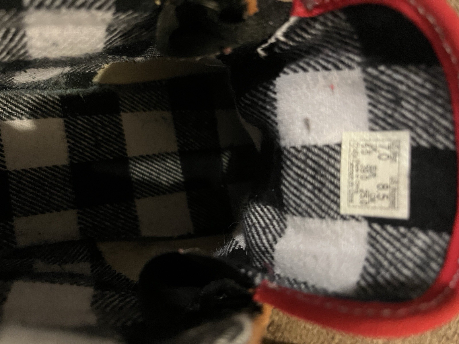 VANS Sk8-Hi unisex High Top Canvas Sneaker Plaid Lined Lace-Up Rubber Sole