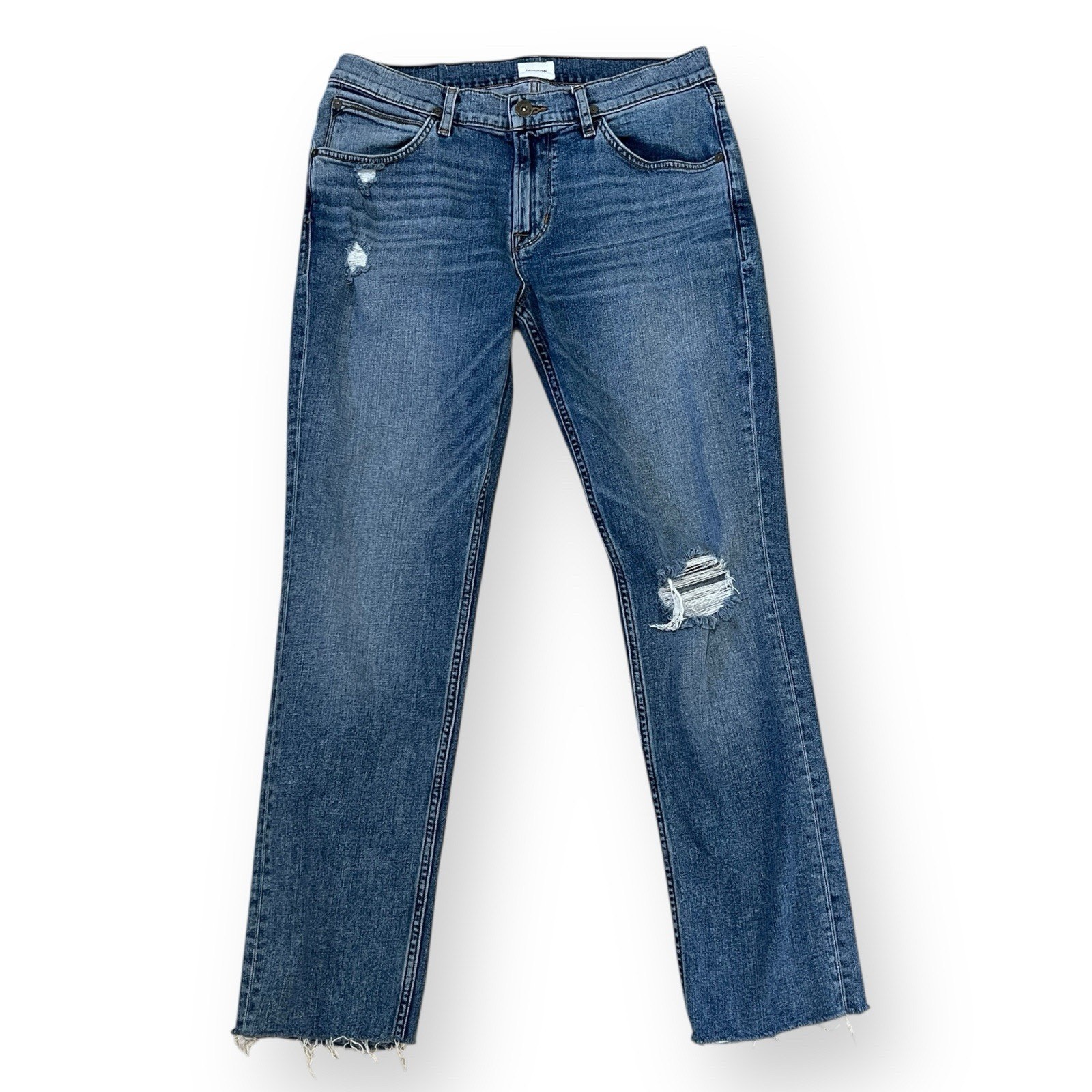 Hudson Blake Slim Straight Blue 5 Pocket Denim Jeans Mens Size 33 (32×29.5)