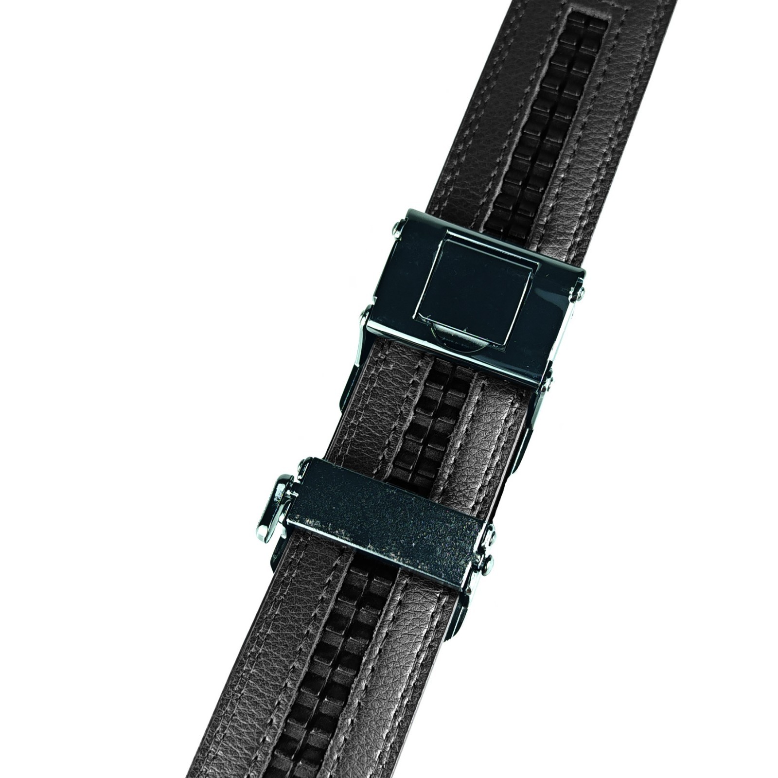New Genuine Leather Mens Ratchet Belt Belts For Men Adjustable Automatic Buckles