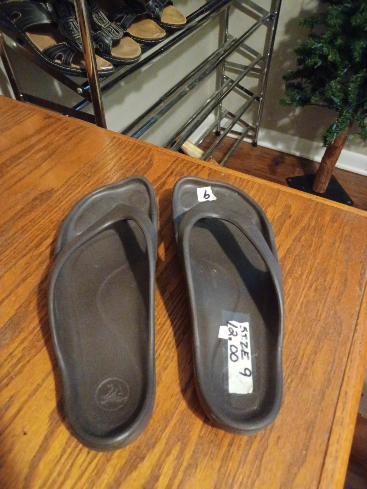 Womens Black Crocs Sandals size 9M