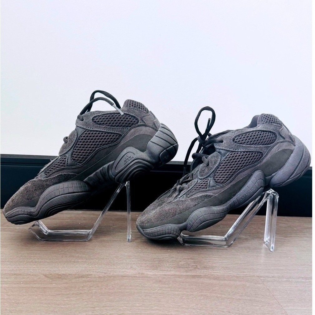Adidas Yeezy 500 Utility Black F36640 Suede Mesh Chunky Sneakers Shoes Mens 7