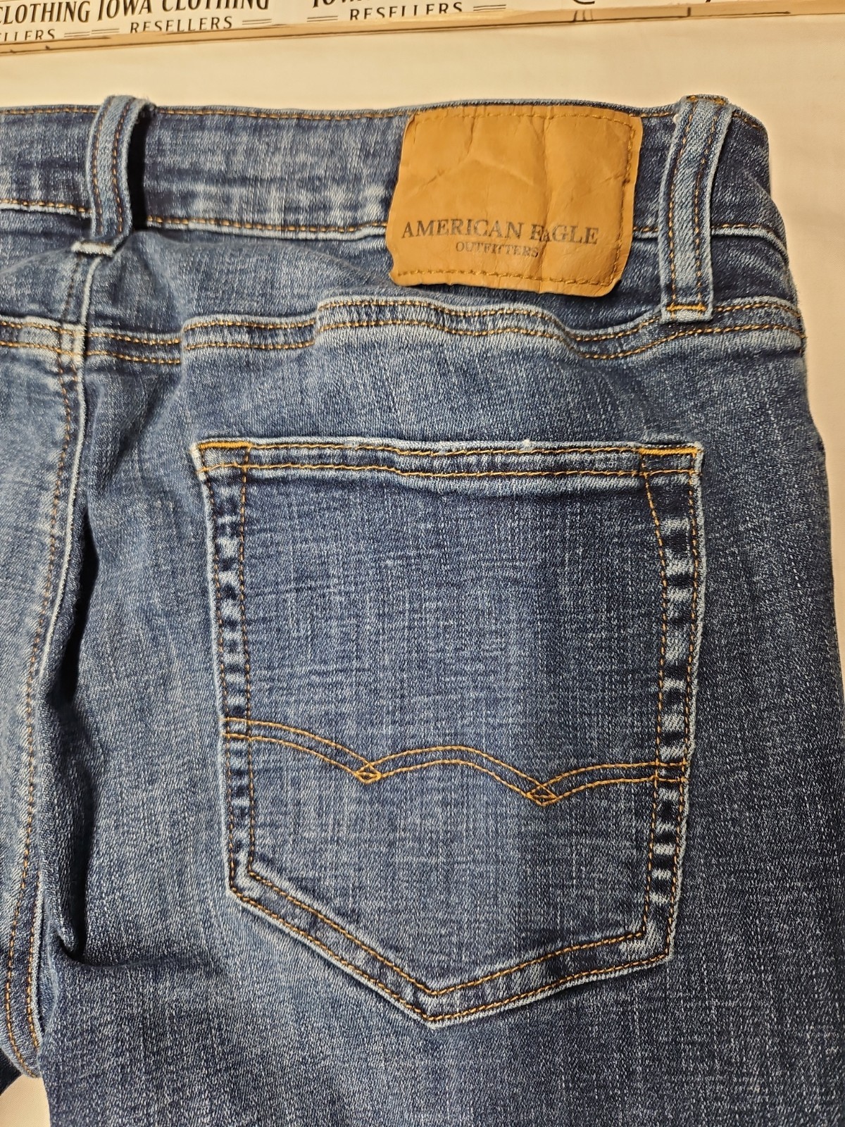 American Eagle Men’s 32×30 Next Level Flex Slim Straight Distressed Jeans