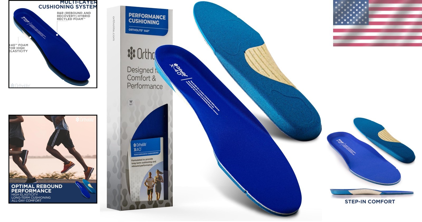 Breathable Washable X40 Performance Inserts for Long-Term Cushioning & Support