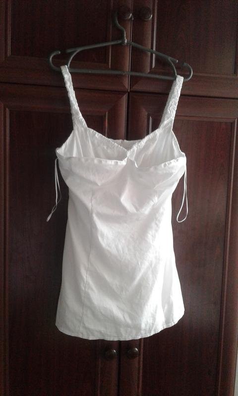 Women Lioness Dress White Polyester M