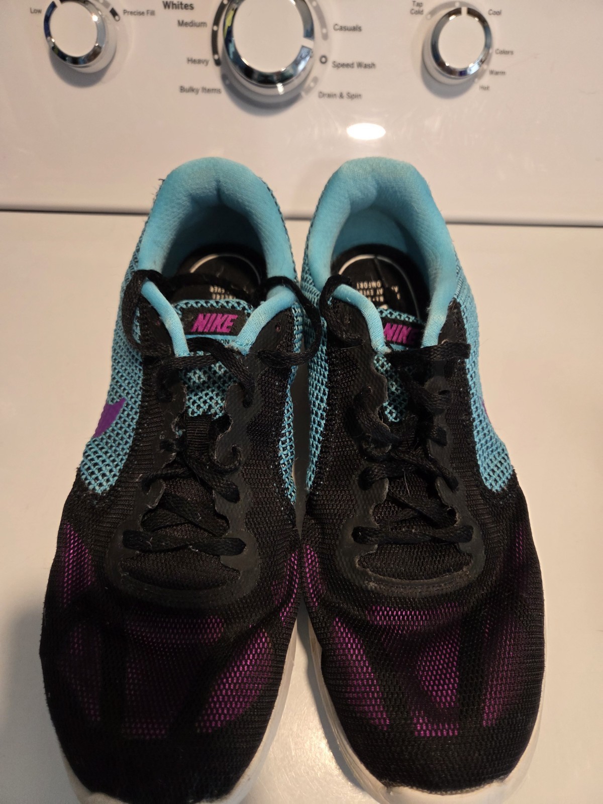 Nike Revolution 3 Teal, Black, And Purple Athletic Shoe Women’s Size 10