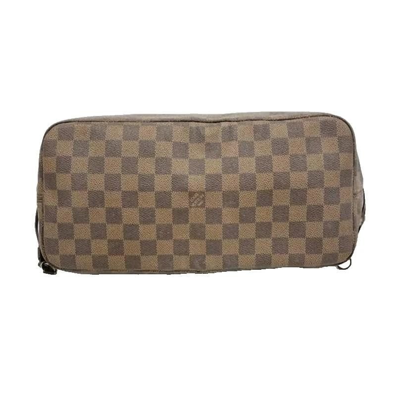 Louis Vuitton Neverfull MM N51105 Damier Tote Bag Brown Auth France