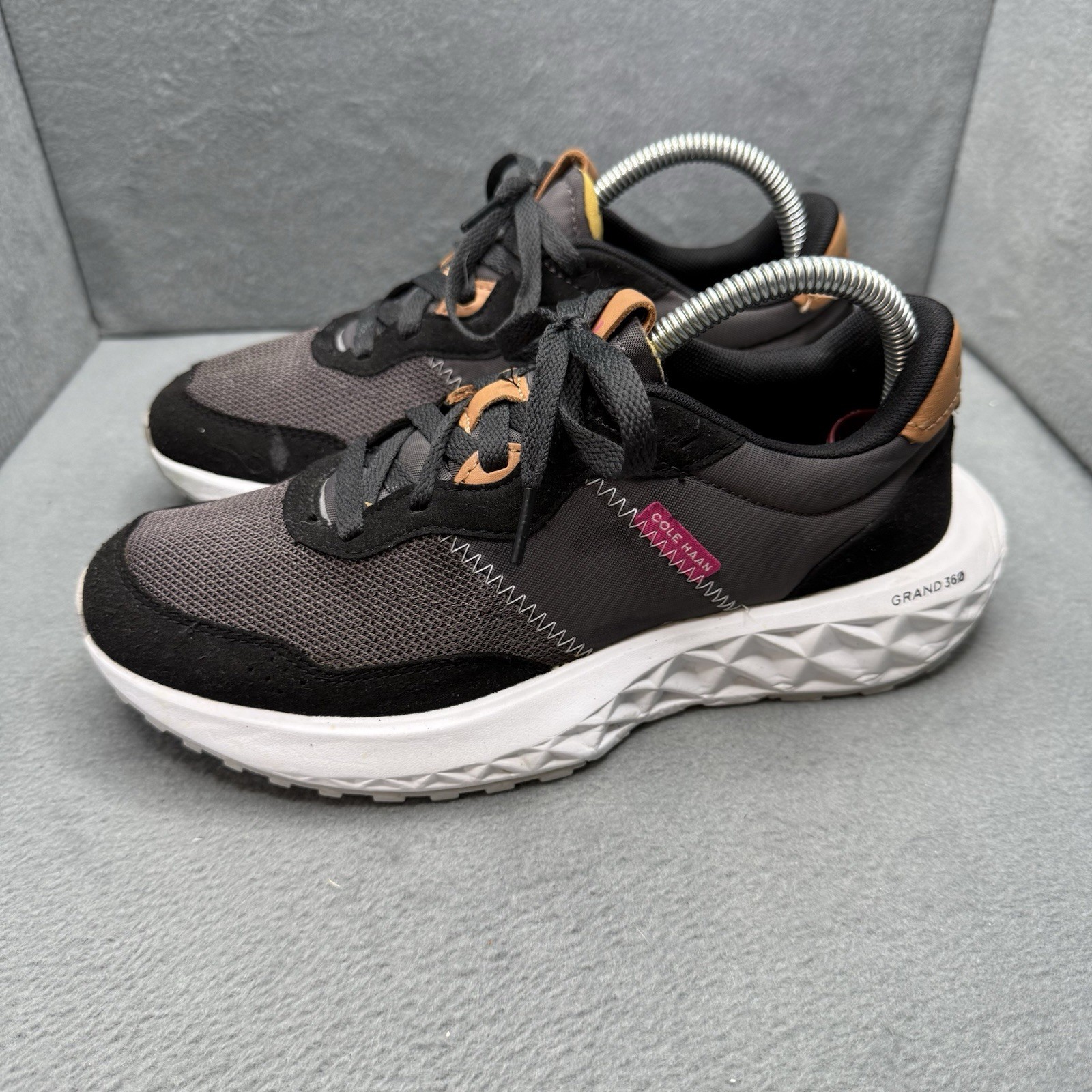 Cole Haan Zerogrand All-Day Runner Womens 7.5 Black Gray Grand 360 Sneakers