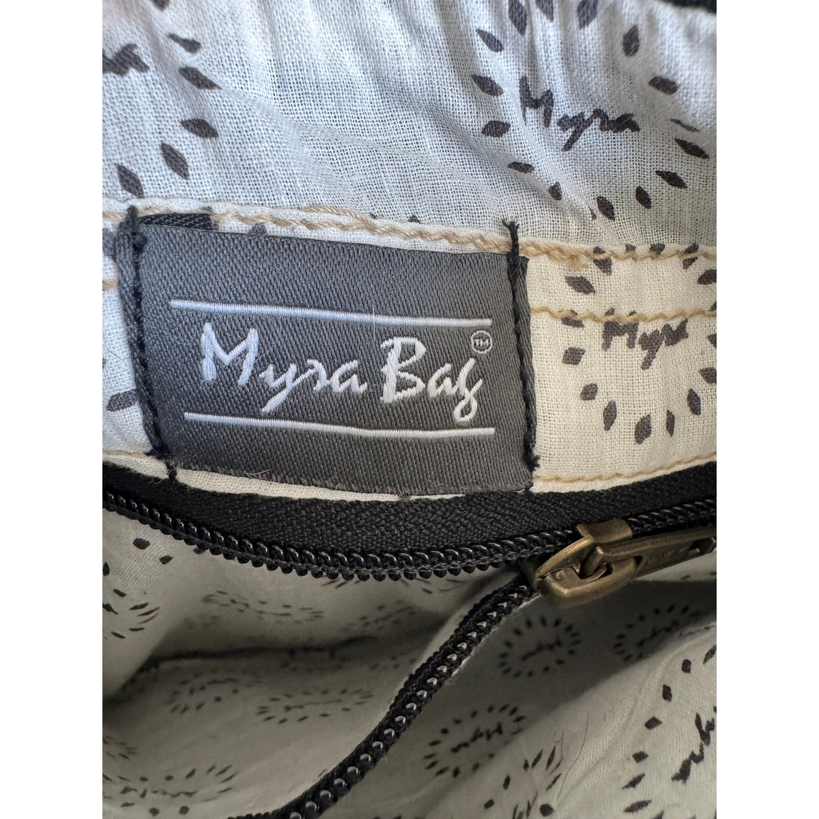 MYRA BAG Brown & White Cowhide Leather Crossbody & Wristlet Clutch Purse NWT