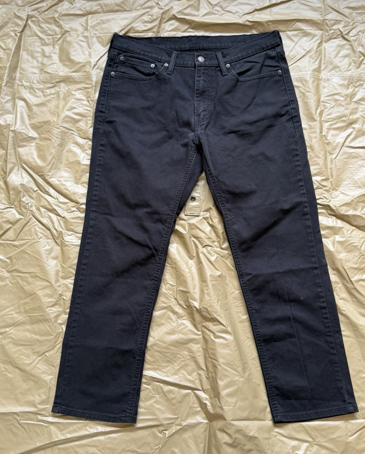 Levi’s 541 34×30 Men’s Athletic Fit Tapered Black Denim Jeans Dark Wash