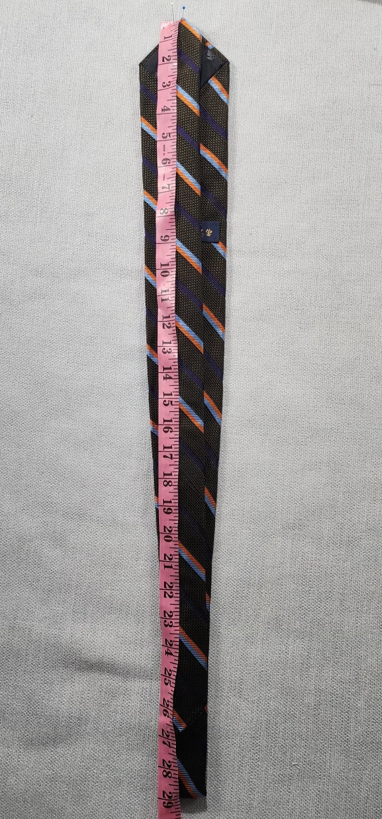 NWOT Brooks Brothers Maker Merchant grenadine Striped silk tie 3.25″ Made In USA