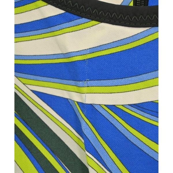 EMILIO PUCCI Womens Blue Black White Abstract Knit Dress 42 Auth
