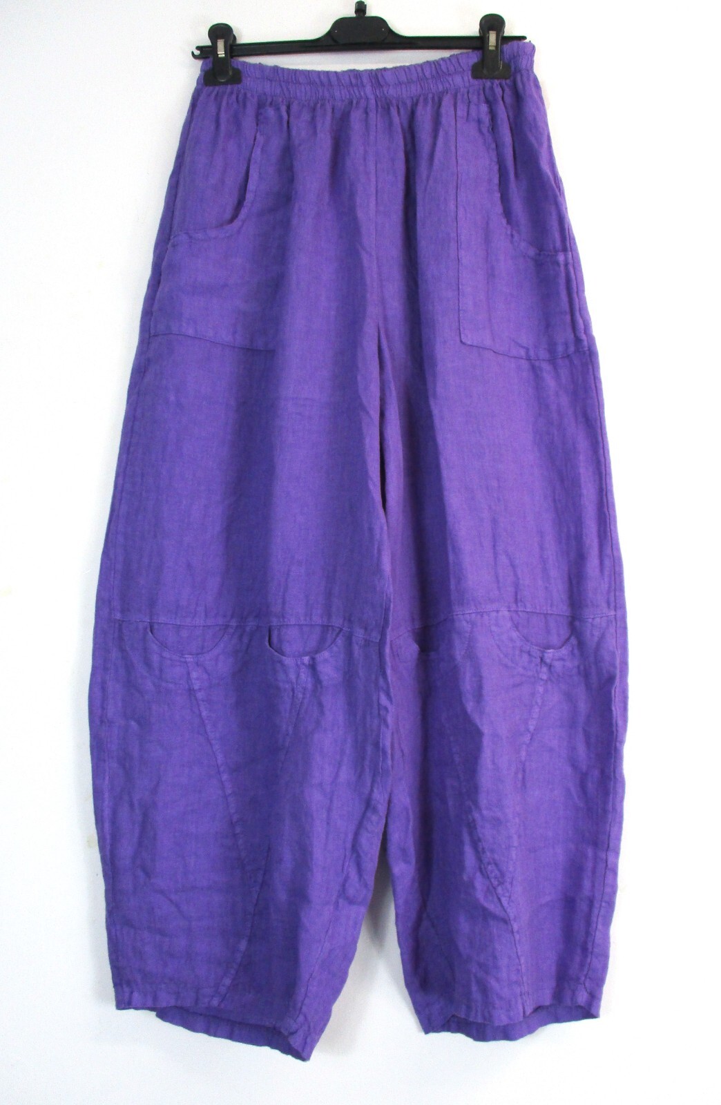 LAGENLOOK 100% LINEN ITALIAN TROUSERS 8 COLS 3 SIZES : Plus:1 Plus:2 Plus Plus:3