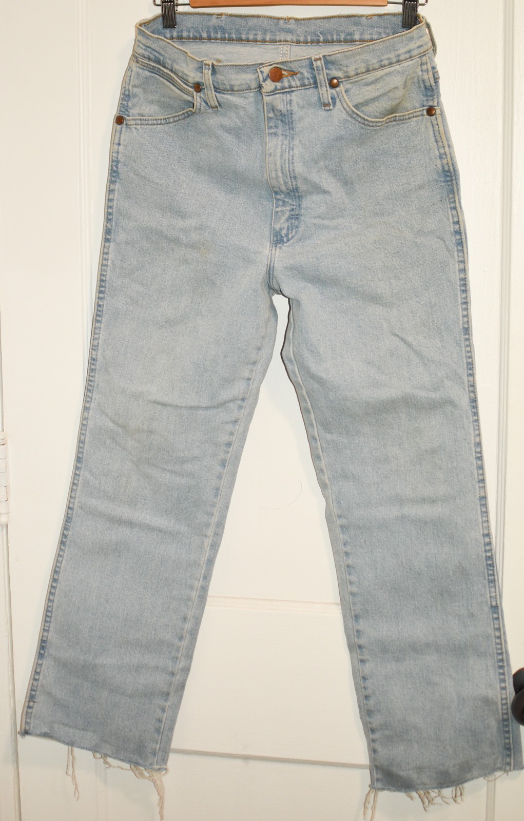 Wrangler 936 Cowboy Cut Slim Active Flex Stretch Bleach AFGH 31 x 26 crop jeans