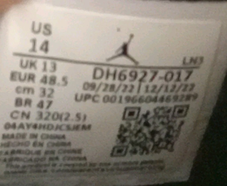 Jordan 4 Retro Thunder Men’s Size 14 Black And Yellow DH6927-017