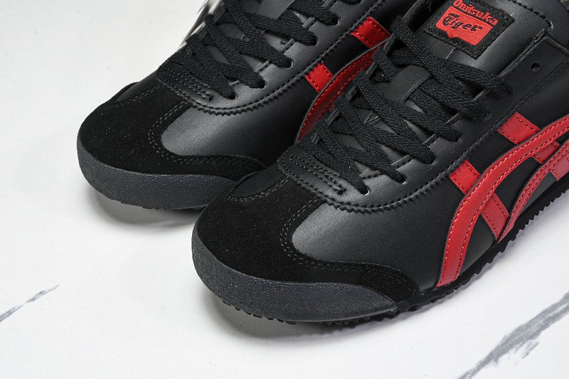 Onits*ka Tiger Mexico 66 Black Classic Red 1183C102-004 Unisex Size 4-11