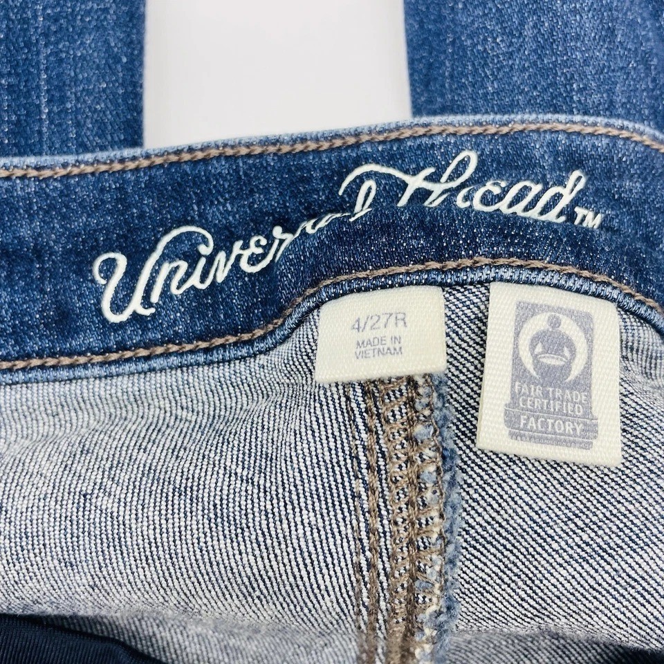 Universal Thread Womens Size 4/27R Adaptive Bootcut Jeans in Dark Denim Wash
