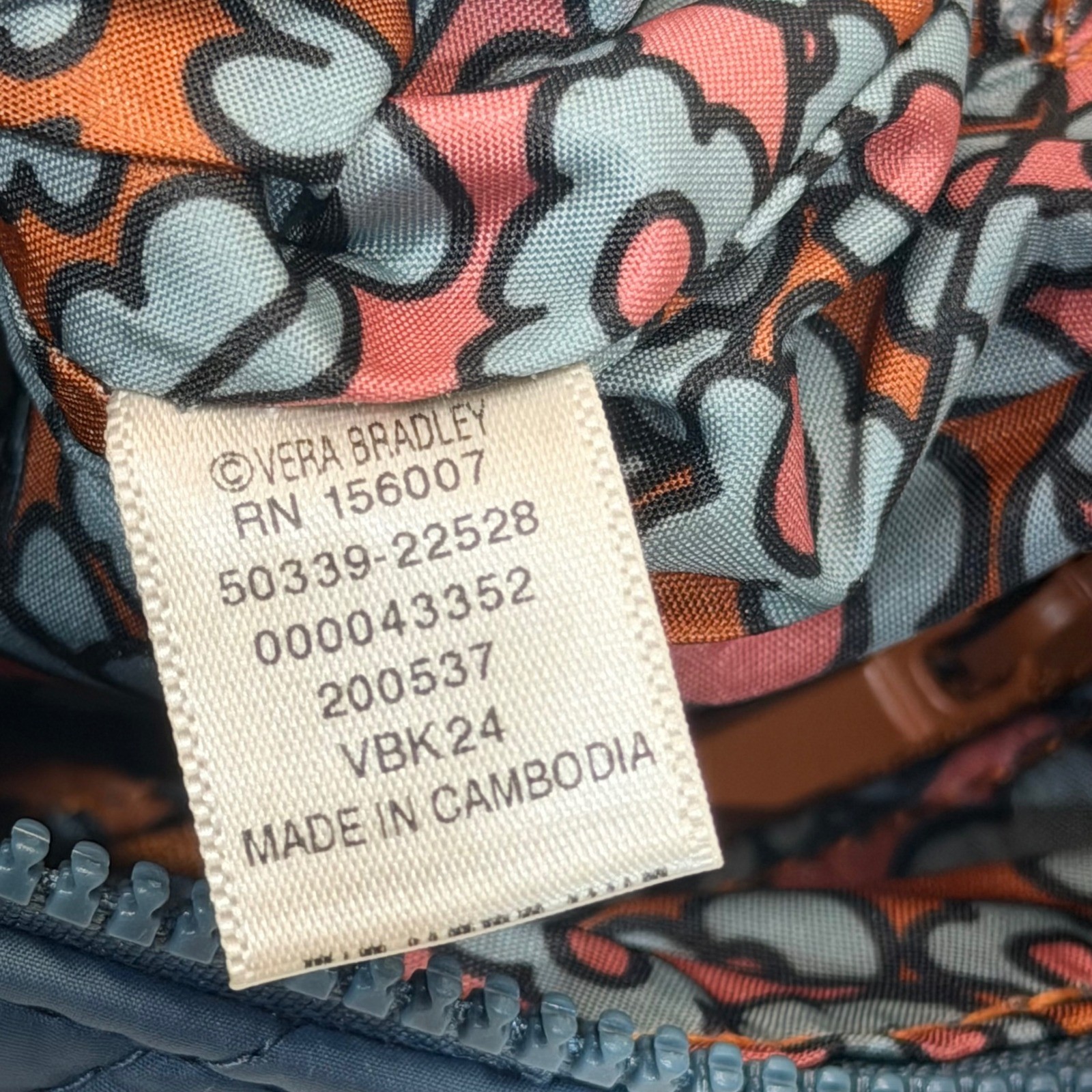 Vera Bradley Crossbody Bag Small Navy Blue Quilted Performance Knotted Strap NWT