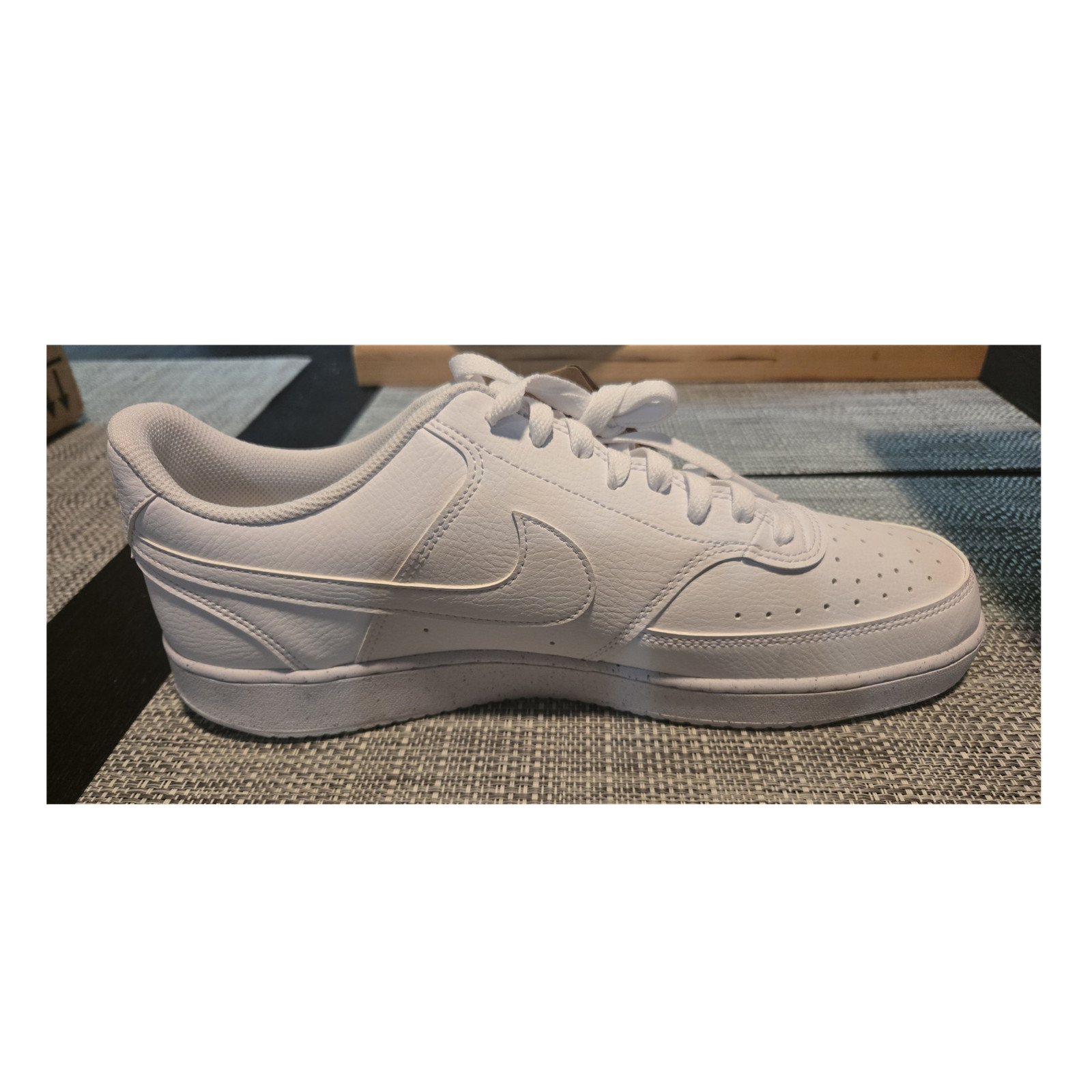 Nike Court Vision Next Nature Low Triple White Sneakers DH2987-100 Size 13M