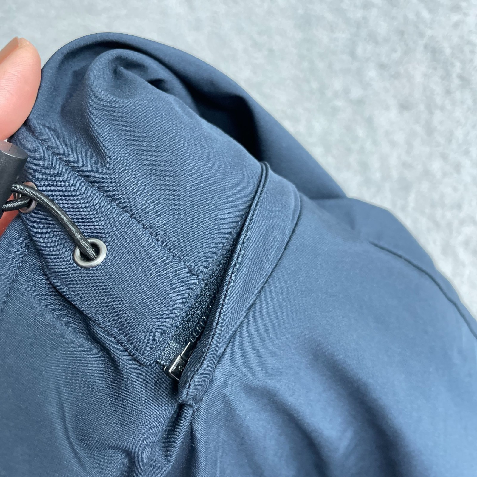 Weatherproof Men’s XL Hooded Parka Jacket Blue Waterproof Quilted Lined JCK177