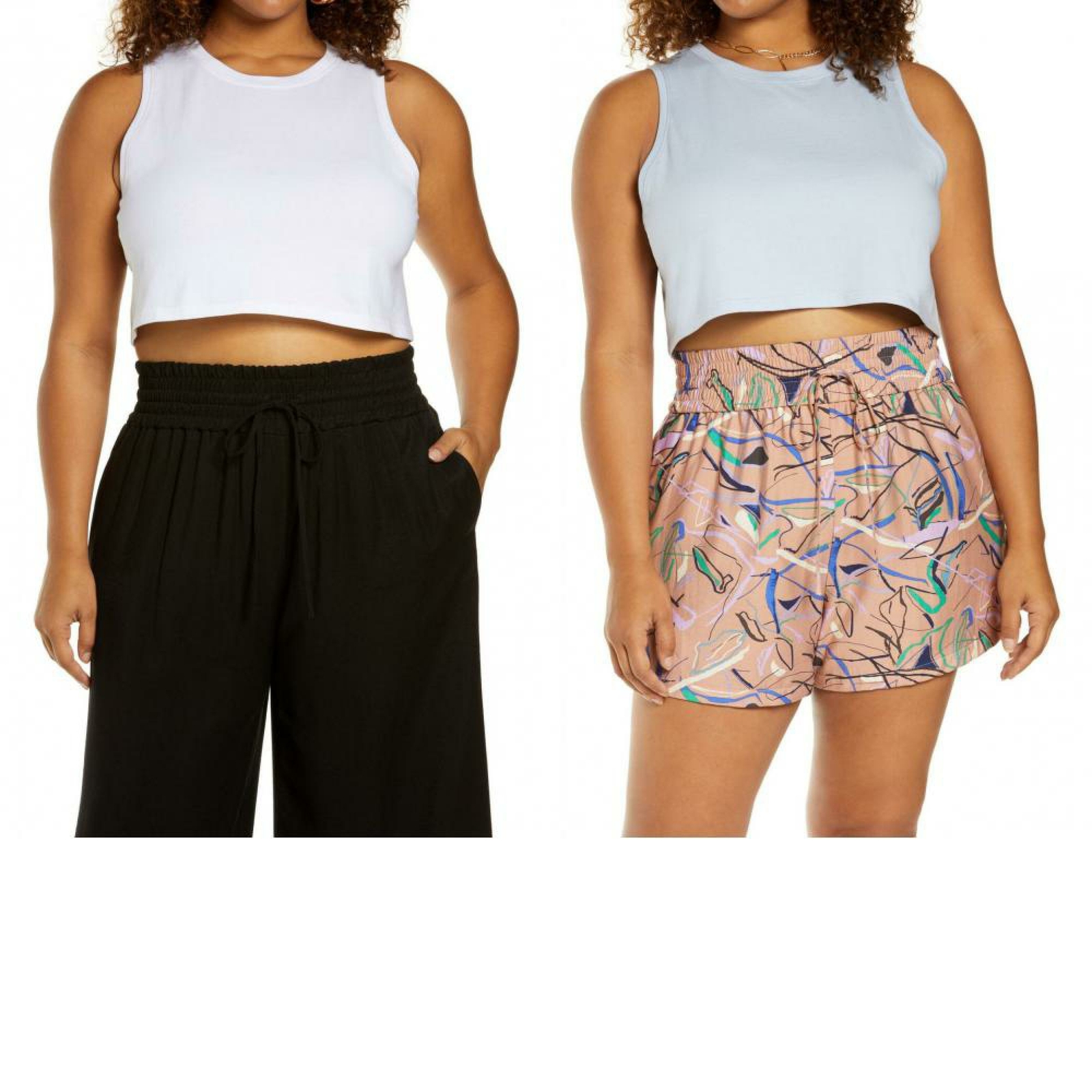 nWT Open Edit Womens Plus Organic Cotton Crop Top. ED452971WN 1X 2X 3X