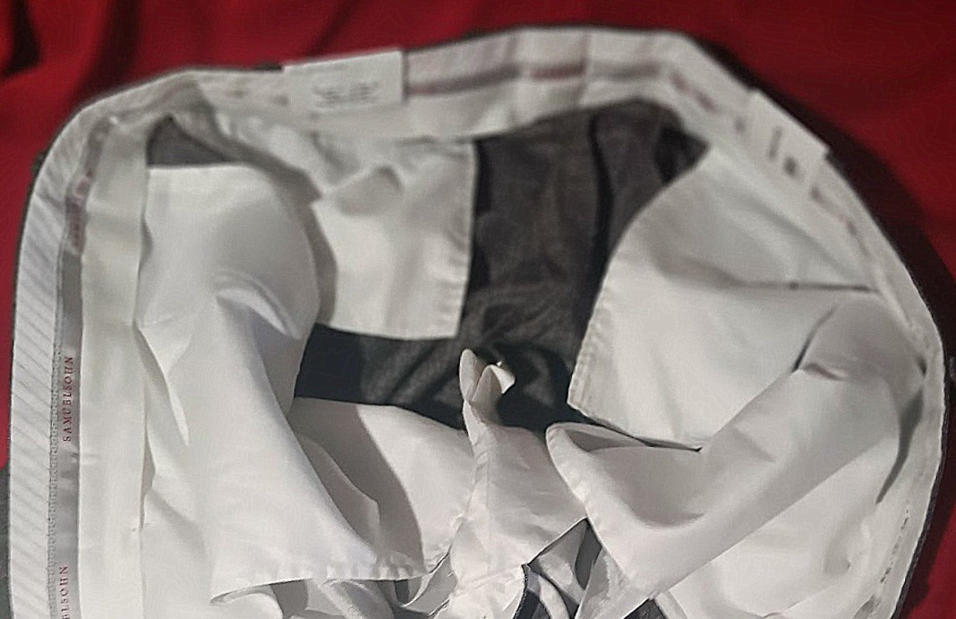 Samuelsohn Suit 44R Current Gray Plaid NWT Dual Vents