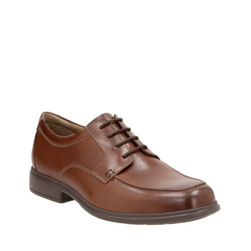 Bostonian Men’s Tifton Edge Oxford Brown Leather Dress Shoes 26119440