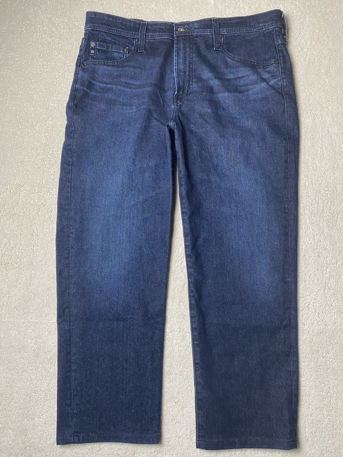 AG Adriano Goldschmied Kace 28 Modern Straight Jeans 36×30 Measured 36×25.5 Blue