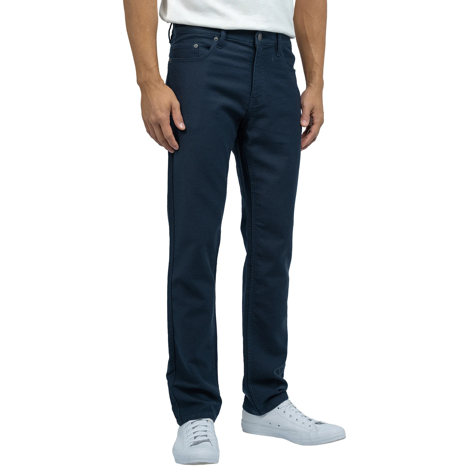 JACHS Men’s 5 Pocket Stretch Twill Pants Straight Fit Casual Travel Flex NWT