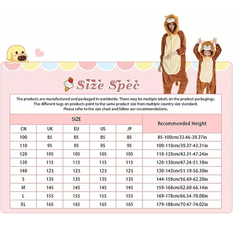 Cartoon Sleepwear Pajamas Party Costume Animal Stitch Xmas Cosplay Adults