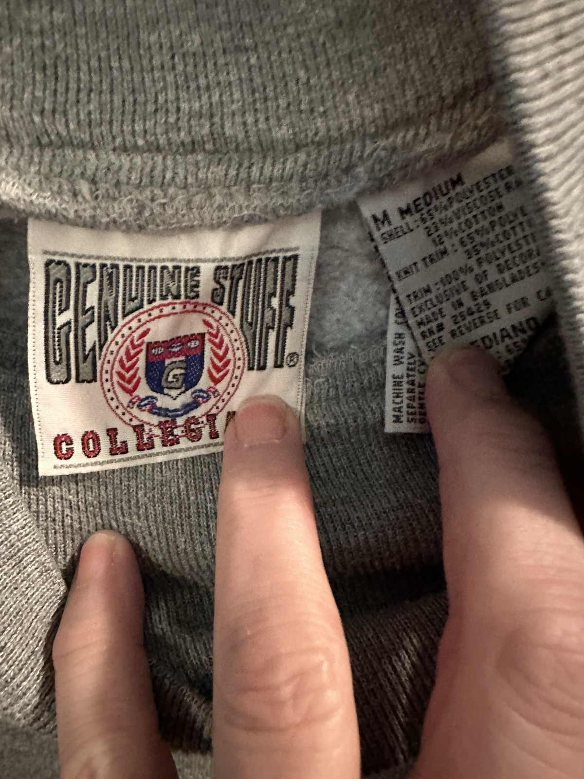 Vintage Genuine Stuff Collegiate University Of Kentucky Mock Neck Sweatshirt M