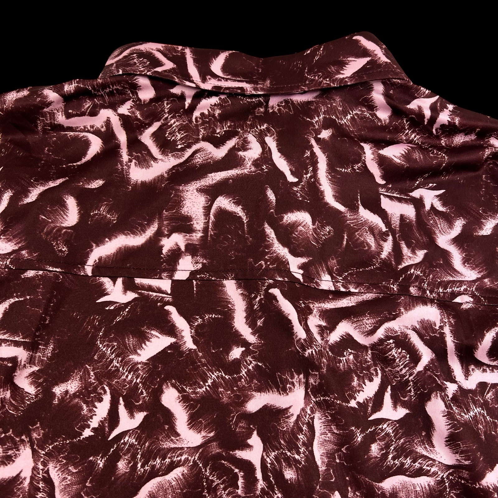 Robert Graham Performance Geometric Camo Stretch Lightweight Sport Shirt Medium