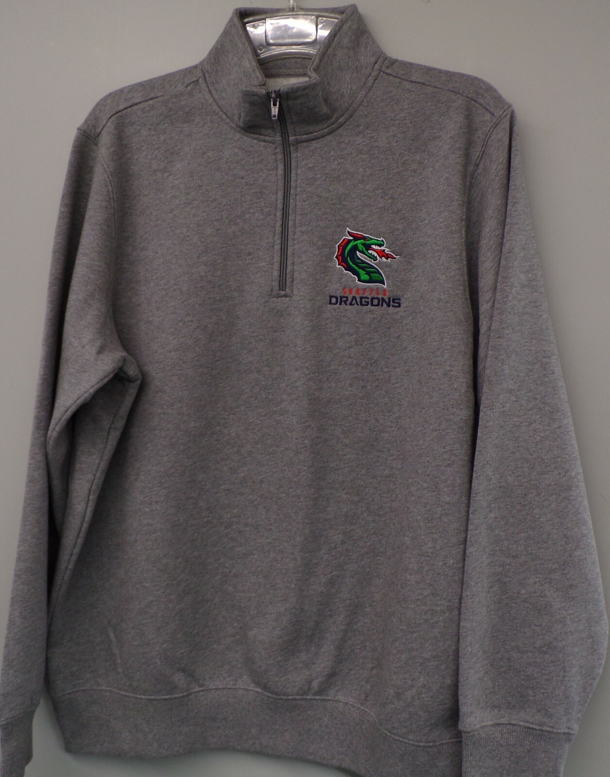 XFL Seattle Dragons Mens Heavyweight 1/4 Zip Fleece S-4XL, LT-4XLT Seahawks New