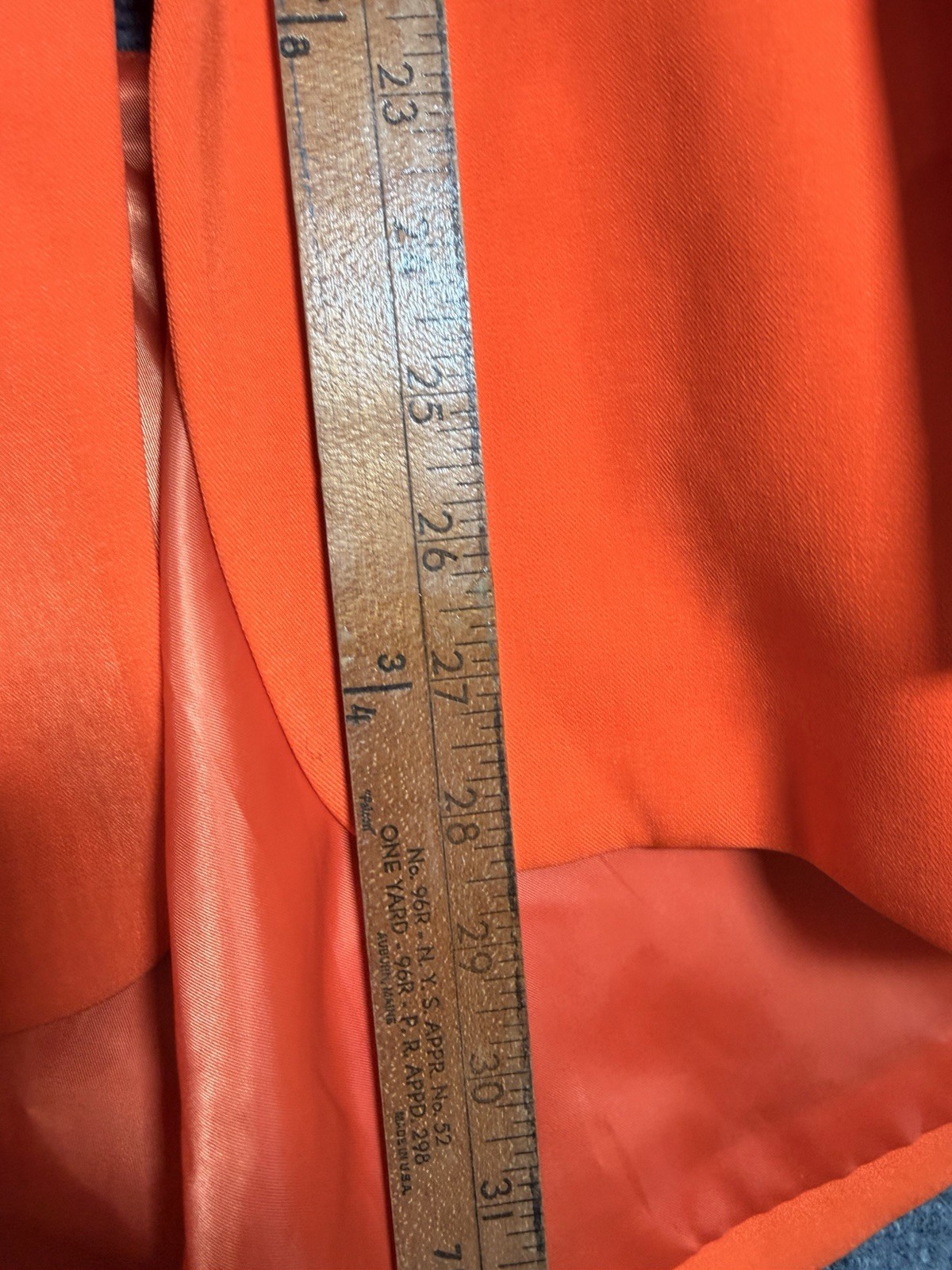 NA-KD Neon Orange Cutout Blazer Open Back Single Button Jacket Blazer Women’s 36