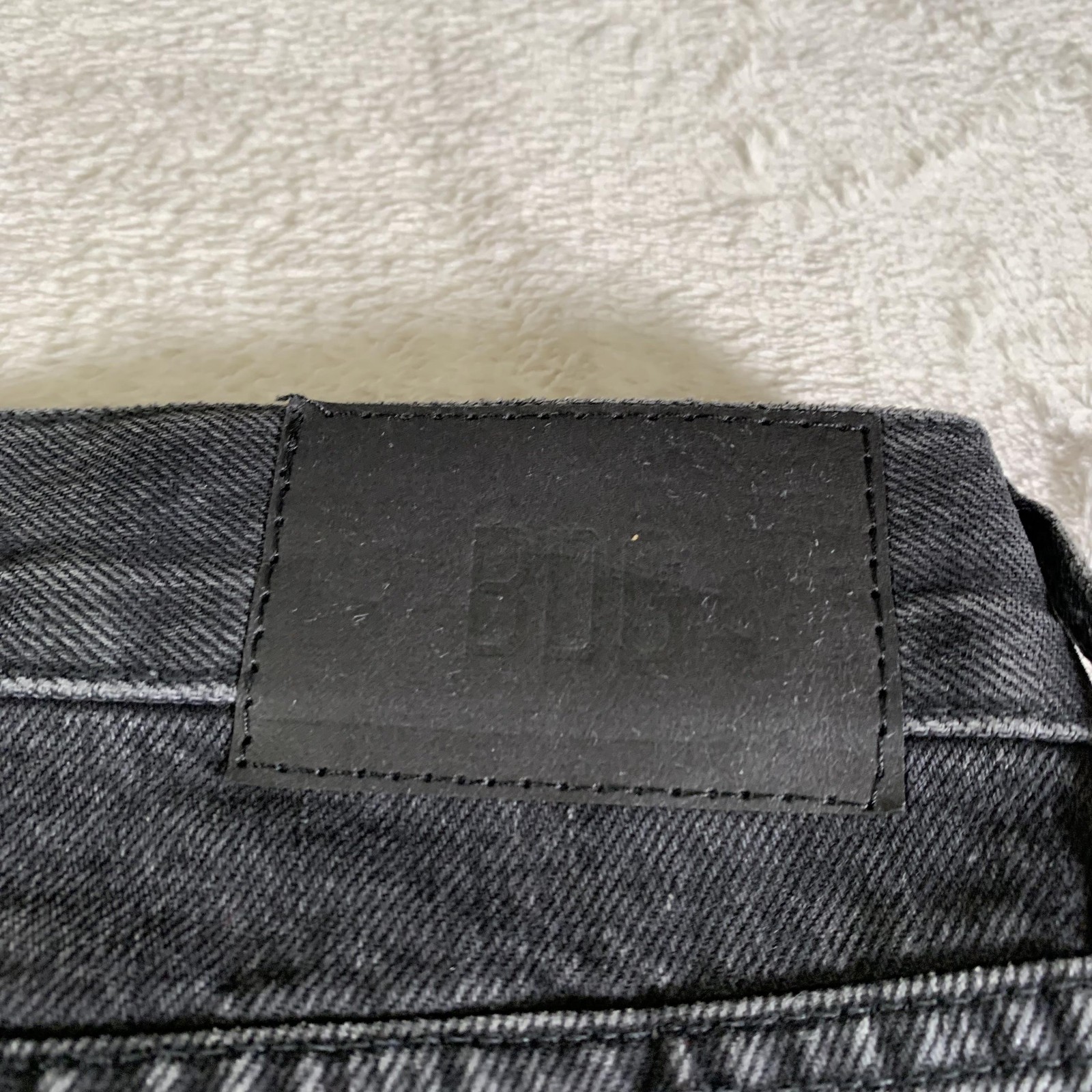 BDG Dad Jeans Mens 34×29 (Tag 34×32) Gray Straight Charcoal Wash Button Fly