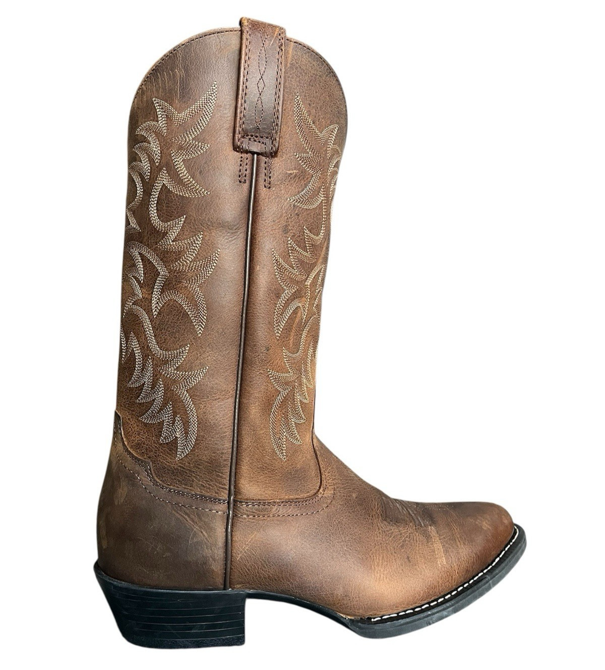 Ariat 34725 Heritage R Toe Western Leather Pull On Cowboy Mens Boots Size 9.5 D