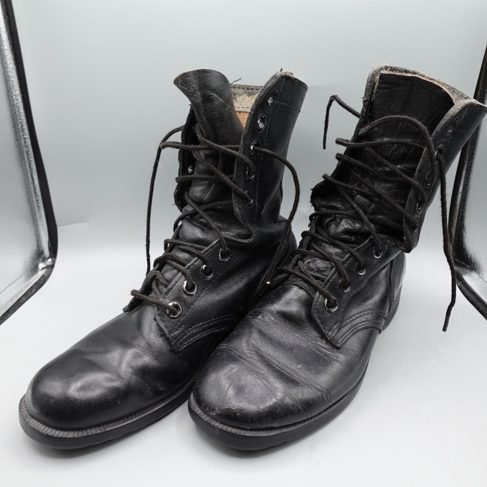 Vintage RO Search Jungle Boots Mens 6.5 R combat leather USGI 11-84 military