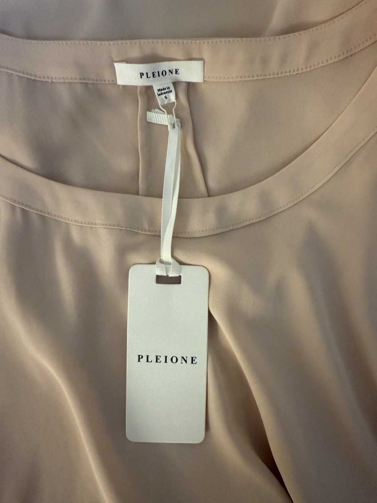 Pleione Women’s Blouse Size Small Sheer Pink Lightweight Top New