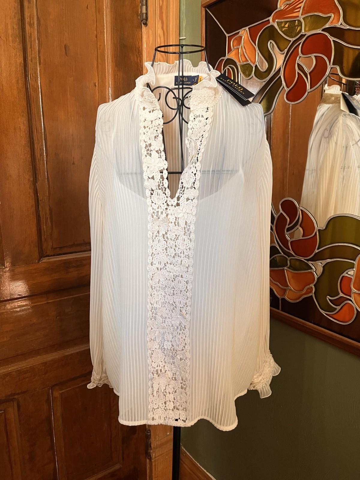 Ralph Lauren Purple Label White Blouse SIZE 8