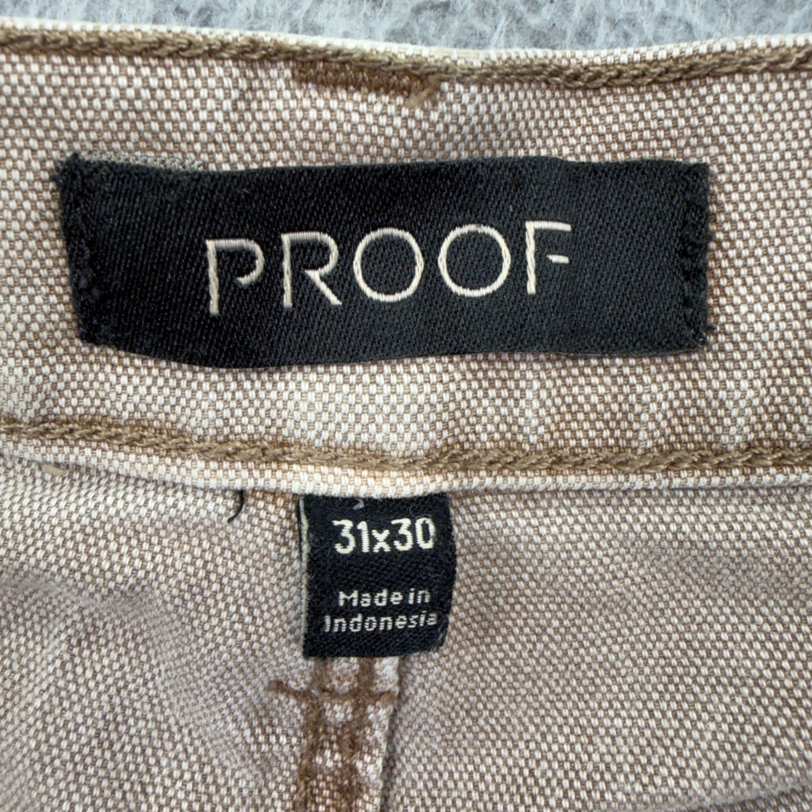 Proof Rover Pant Mens 31×30 Tan Khaki Sorbtek Canvas Slim Straight Huckberry