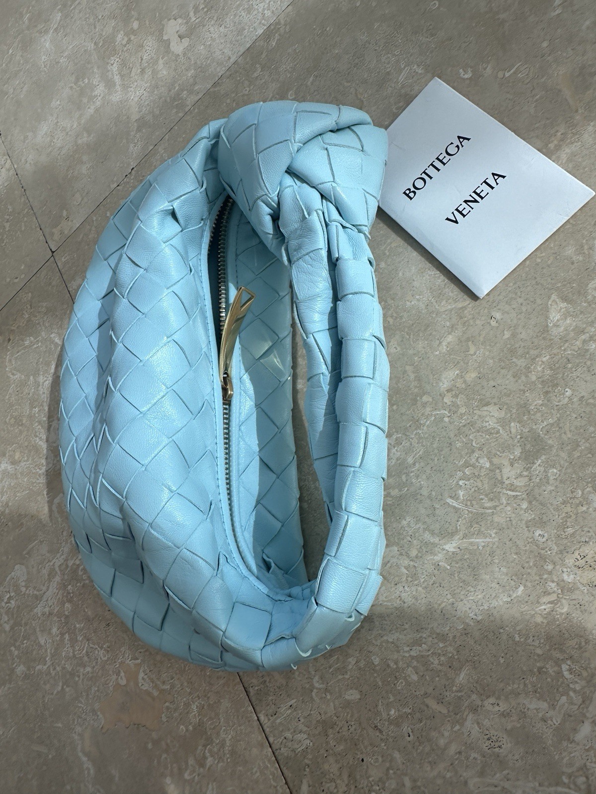 Bottega Veneta Jodie Mini Tote Bag Blue