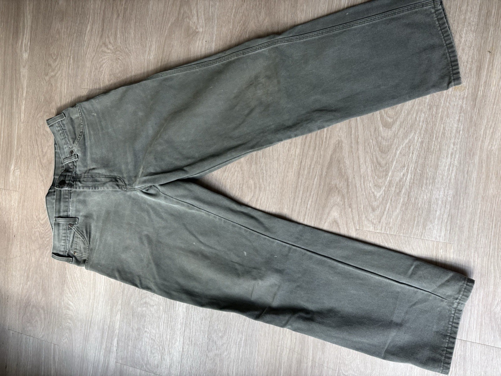 Vintage Dickies Carpenter Pants Men’s 34×32 Green Workwear Faded Distressed y2k
