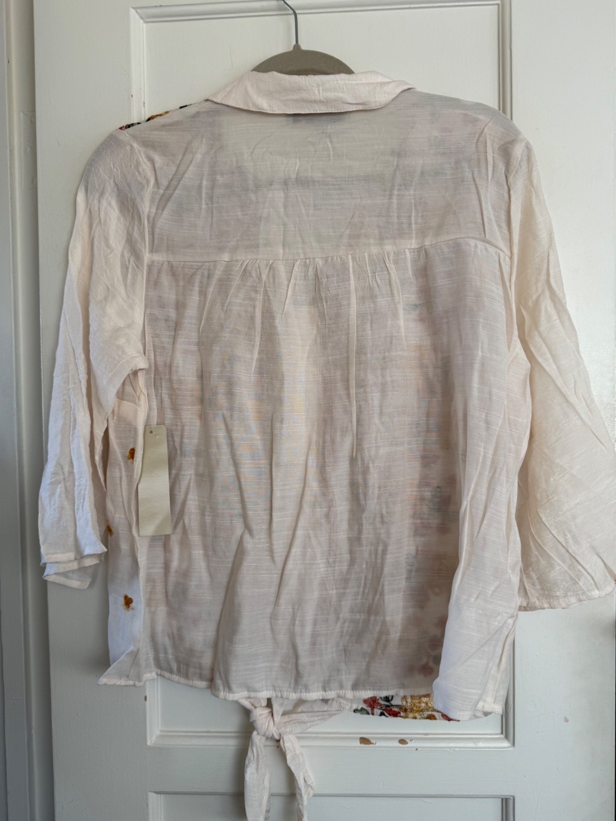 NWT Anthropologie Figueroa Flower Peasant Blouse Boho TOP Shirt S M L XL Embro