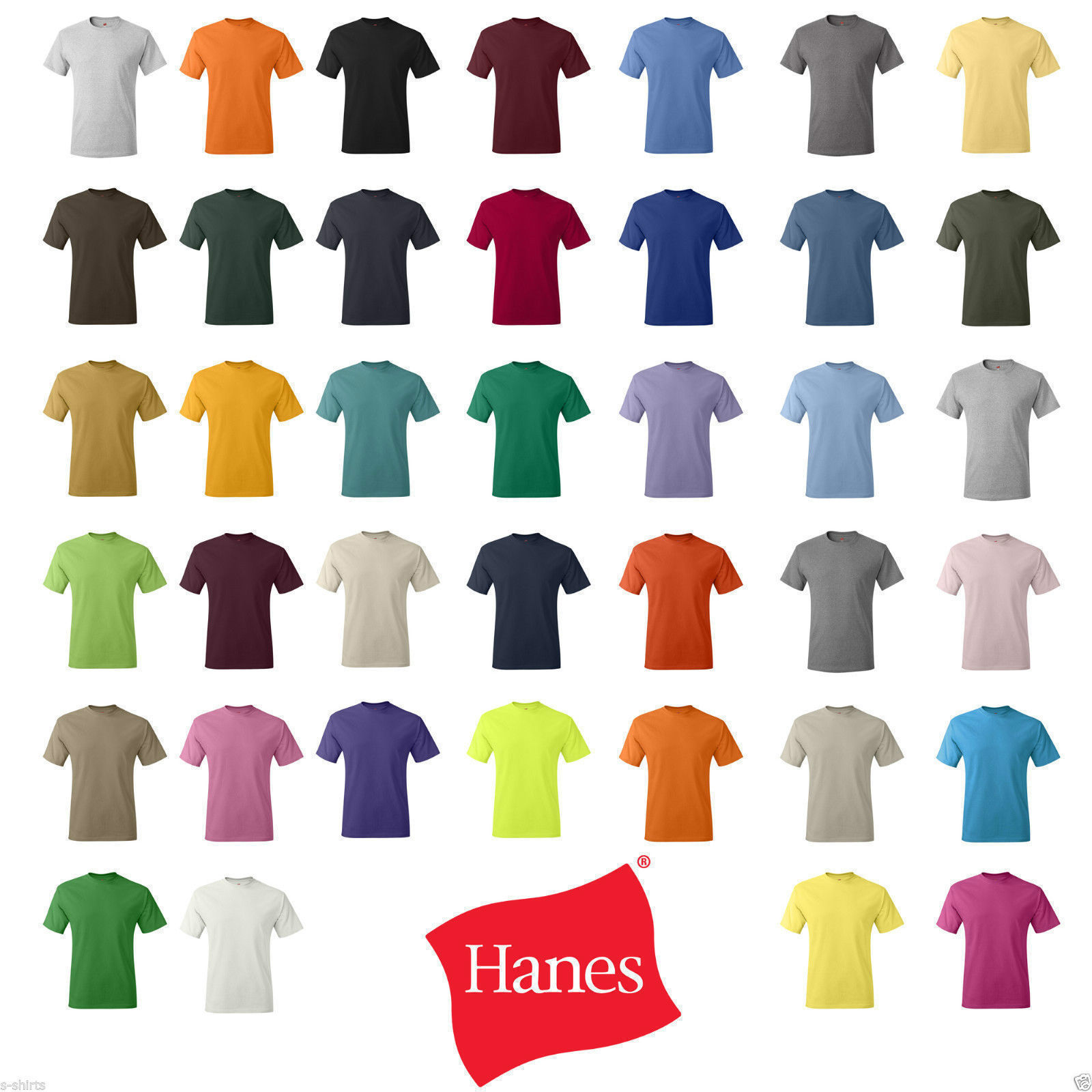 Hanes ComfortSoft Heavyweight T-Shirt – 5280 S M L XL 2XL 3XL 4XL FREE SHIPPING!